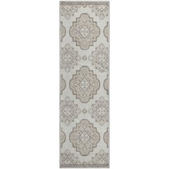 Premium Machine Washable Mayfield AMF878 Ivory 2'3" x 7'6" Runner Rug