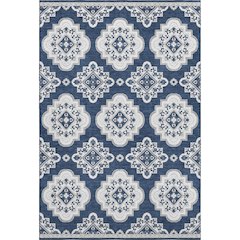 Premium Machine Washable Mayfield AMF878 Navy 2'6" x 3'10" Rug