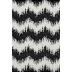 Premium Machine Washable Mayfield AMF880 Black 2'6" x 3'10" Rug