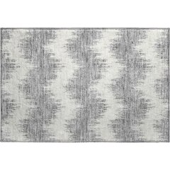 Premium Machine Washable Mayfield AMF880 Gray 1'8" x 2'6" Rug
