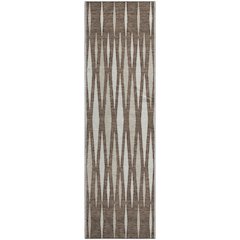 Premium Machine Washable Mayfield AMF881 Brown 2'3" x 7'6" Runner Rug