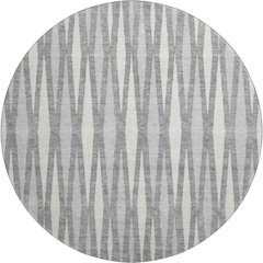 Premium Machine Washable Mayfield AMF881 Gray 8' x 8' Round Rug