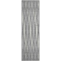Premium Machine Washable Mayfield AMF881 Gray 2'3" x 7'6" Runner Rug