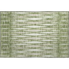 Premium Machine Washable Mayfield AMF881 Green 1'8" x 2'6" Rug