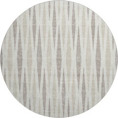 Premium Machine Washable Mayfield AMF881 Ivory 8' x 8' Round Rug