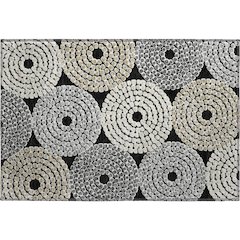 Premium Machine Washable Mayfield AMF882 Black 1'8" x 2'6" Rug