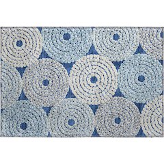 Premium Machine Washable Mayfield AMF882 Navy 1'8" x 2'6" Rug