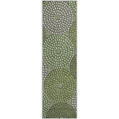 Premium Machine Washable Mayfield AMF882 Olive 2'3" x 7'6" Runner Rug