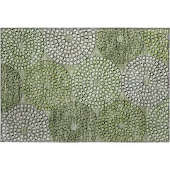 Premium Machine Washable Mayfield AMF882 Olive 1'8" x 2'6" Rug