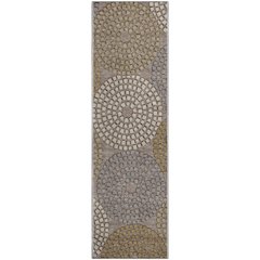 Premium Machine Washable Mayfield AMF882 Taupe 2'3" x 7'6" Runner Rug