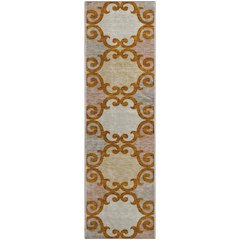 Premium Machine Washable Mayfield AMF883 Terracotta 2'3" x 7'6" Runner Rug