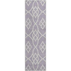 Premium Machine Washable Mayfield AMF884 Lavender 2'3" x 7'6" Runner Rug