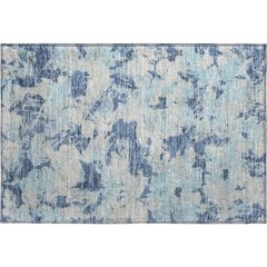 Premium Machine Washable Mayfield AMF885 Navy 1'8" x 2'6" Rug