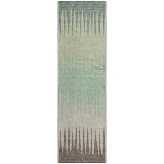 Premium Machine Washable Mayfield AMF886 Aloe 2'3" x 7'6" Runner Rug