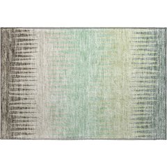 Premium Machine Washable Mayfield AMF886 Aloe 1'8" x 2'6" Rug