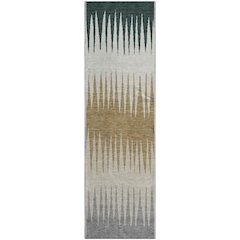 Premium Machine Washable Mayfield AMF886 Charcoal 2'3" x 7'6" Runner Rug