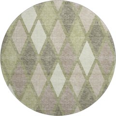 Premium Machine Washable Mayfield AMF887 Aloe 8' x 8' Round Rug