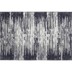 Premium Machine Washable Mayfield AMF888 Black 1'8" x 2'6" Rug