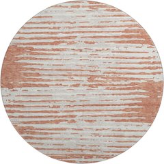 Premium Machine Washable Mayfield AMF888 Coral 8' x 8' Round Rug