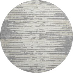 Premium Machine Washable Mayfield AMF888 Gray 8' x 8' Round Rug