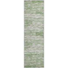 Premium Machine Washable Mayfield AMF888 Green 2'3" x 7'6" Runner Rug