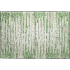 Premium Machine Washable Mayfield AMF888 Green 1'8" x 2'6" Rug