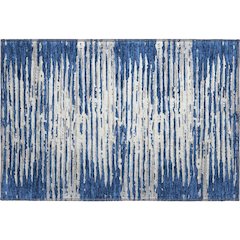 Premium Machine Washable Mayfield AMF888 Navy 1'8" x 2'6" Rug