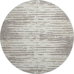 Premium Machine Washable Mayfield AMF888 Taupe 8' x 8' Round Rug