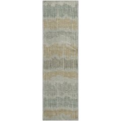 Premium Machine Washable Mayfield AMF889 Beige 2'3" x 7'6" Runner Rug
