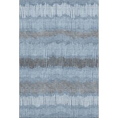 Premium Machine Washable Mayfield AMF889 Blue 2'6" x 3'10" Rug