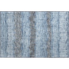 Premium Machine Washable Mayfield AMF889 Blue 1'8" x 2'6" Rug