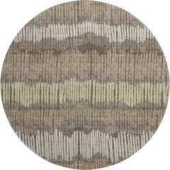 Premium Machine Washable Mayfield AMF889 Brown 8' x 8' Round Rug