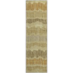Premium Machine Washable Mayfield AMF889 Gold 2'3" x 7'6" Runner Rug