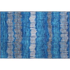 Premium Machine Washable Mayfield AMF889 Navy 1'8" x 2'6" Rug