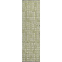 Premium Machine Washable Mayfield AMF890 Aloe 2'3" x 7'6" Runner Rug