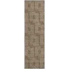 Premium Machine Washable Mayfield AMF890 Brown 2'3" x 7'6" Runner Rug