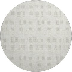 Premium Machine Washable Mayfield AMF890 Ivory 8' x 8' Round Rug