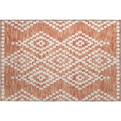 Premium Machine Washable Mayfield AMF891 Salmon 1'8" x 2'6" Rug