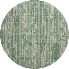 Premium Machine Washable Mayfield AMF892 Green 8' x 8' Round Rug