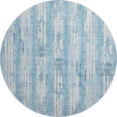 Premium Machine Washable Mayfield AMF892 Sky 8' x 8' Round Rug