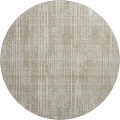 Premium Machine Washable Mayfield AMF893 Beige 8' x 8' Round Rug