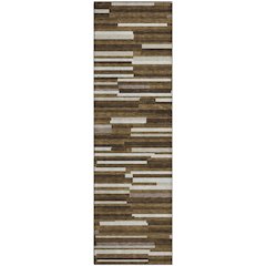 Premium Machine Washable Mayfield AMF894 Brown 2'3" x 7'6" Runner Rug