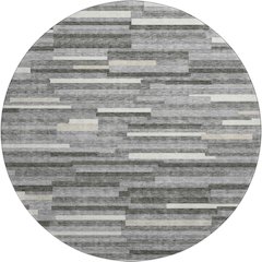 Premium Machine Washable Mayfield AMF894 Gray 8' x 8' Round Rug