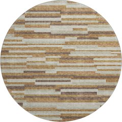 Premium Machine Washable Mayfield AMF894 Paprika 8' x 8' Round Rug