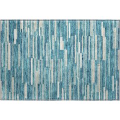 Premium Machine Washable Mayfield AMF894 Teal 1'8" x 2'6" Rug