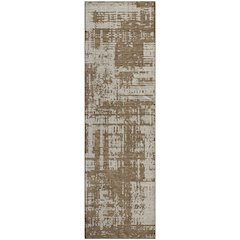 Premium Machine Washable Mayfield AMF895 Brown 2'3" x 7'6" Runner Rug