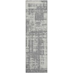 Premium Machine Washable Mayfield AMF895 Gray 2'3" x 7'6" Runner Rug