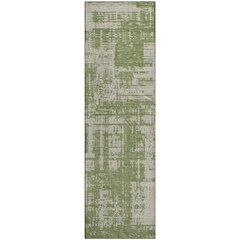 Premium Machine Washable Mayfield AMF895 Green 2'3" x 7'6" Runner Rug