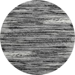 Premium Machine Washable Mayfield AMF896 Black 8' x 8' Round Rug