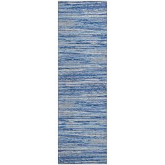 Premium Machine Washable Mayfield AMF896 Blue 2'3" x 7'6" Runner Rug